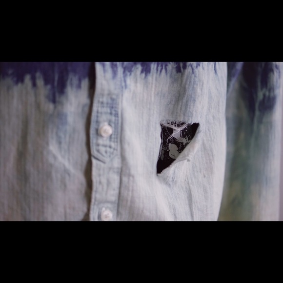 Bleached chambray button up - Picture 5 of 6